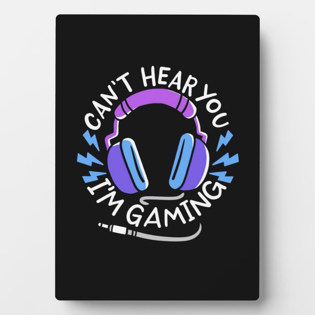 Gamer I Am Gaming Plaque (Front)