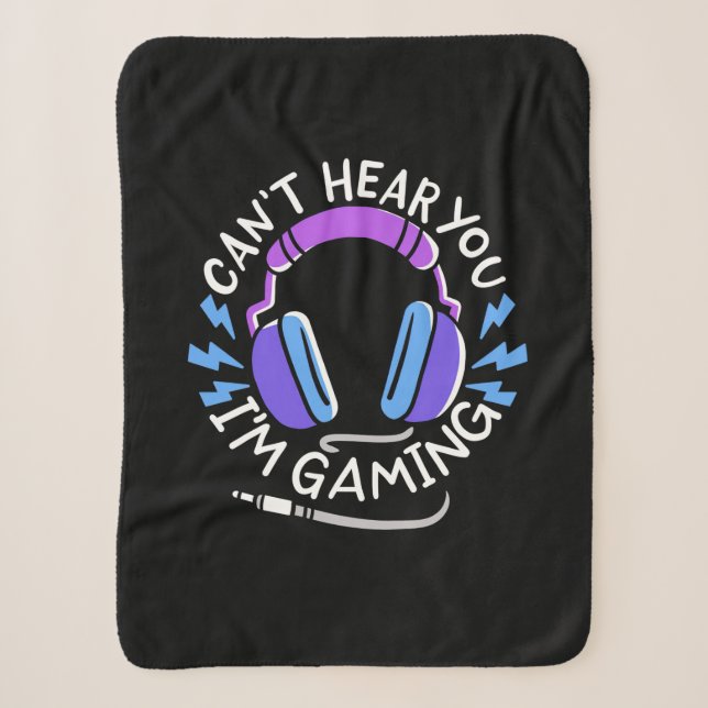 Gamer I Am Gaming Sherpa Blanket (Front)