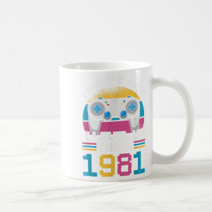 Gamer I Don't Age I Level Up Since 1981 Gaming 42t Coffee Mug