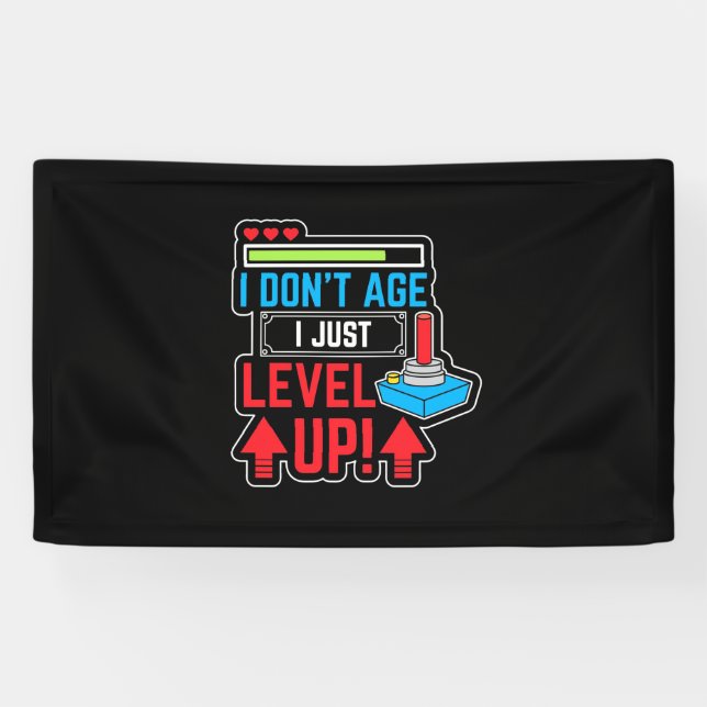 Gamer I Just Level Up Banner (Horizontal)