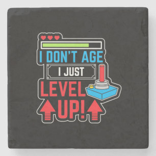 Gamer I Just Level Up Stone Coaster