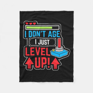Gamer Just Level Up Fleece Blanket