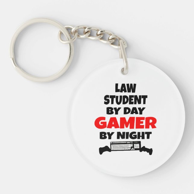Gamer Law Student Key Ring (Front)