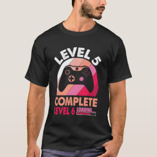 Gamer Level 5 Complete 5Th Wedding Anniversary T-Shirt