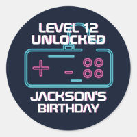 Gamer Level Unlocked Video Games Boys Birthday