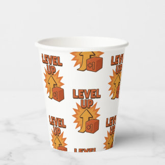 Gamer Level  Up Men T-shirt women Jean Jacket Paper Cups