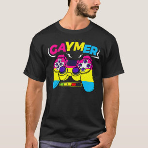 Gamer Lgbt Pride Controller Video Game Pansexual G T-Shirt