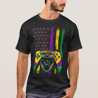 Gamer Mardi Gras Beads Shirt