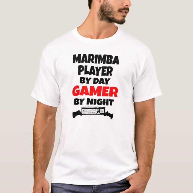 Gamer Marimba Player T-Shirt (Front)