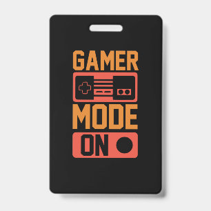 Gamer Mode On ID Badge