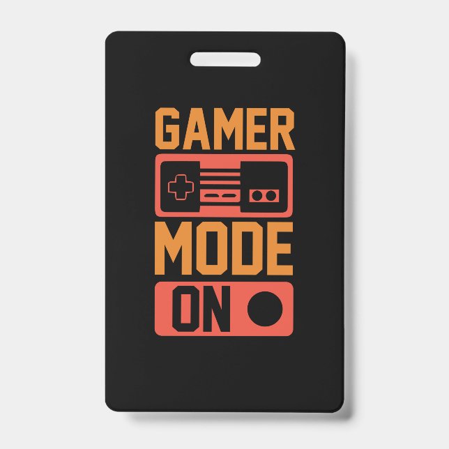 Gamer Mode On ID Badge (Front)