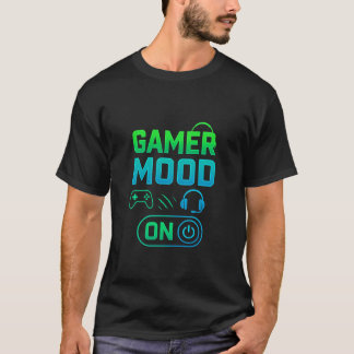 Gamer Moon On T-Shirt