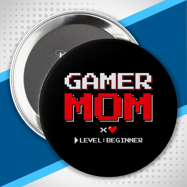 Gamer Mum New Mother First Baby Announcement 10 Cm Round Badge (Creator Uploaded)