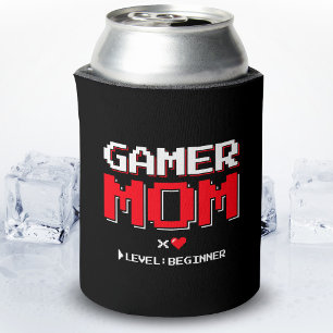 Gamer Mum New Mother First Baby Announcement Can Cooler