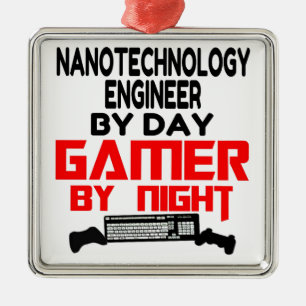Gamer Nanotechnology Engineer Metal Tree Decoration