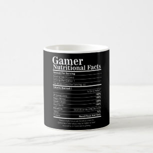 Gamer Nutritional Facts Coffee Mug
