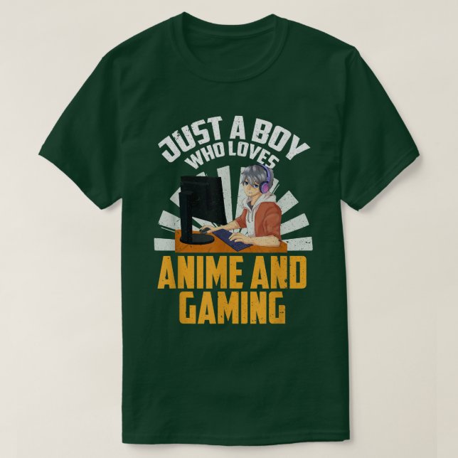 Gamer Otaku Boys Video Gaming Manga Kawaii Japan A T-Shirt (Design Front)