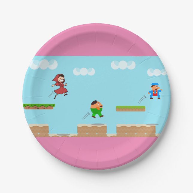 Gamer Paper Plate (Front)
