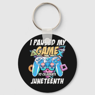 Gamer Paused My Video Game To Celebrate Juneteenth Key Ring