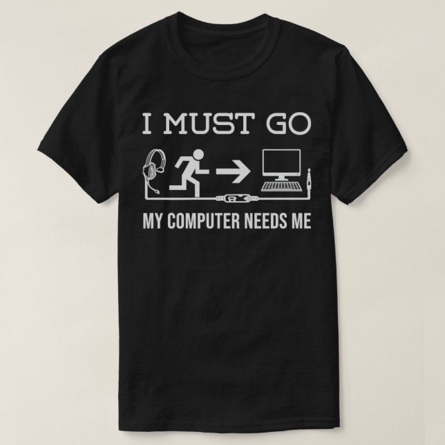 Gamer pc gaming video games programmer developer g T-Shirt (Design Front)
