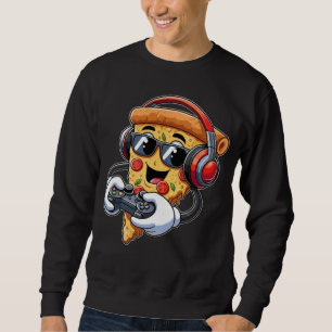 Gamer Pizza Video Gaming Boy Enthusiast Gamer Teen Sweatshirt