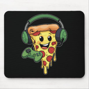 Gamer Pizza Video Gaming Funny Video Gamer Pizza L Mouse Pad