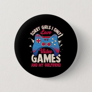 Gamer Priorities – Video Games And Girlfriend  6 Cm Round Badge
