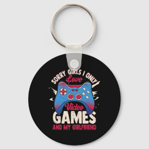 Gamer Priorities – Video Games And Girlfriend Key Ring