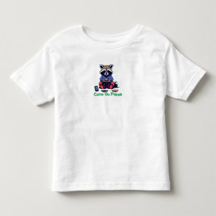 Gamer Raccoon: Level Up with Cuteness Baby T-Shirt