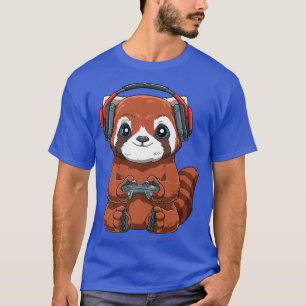 Gamer Red Panda  Online Gaming Computer Video Game T-Shirt