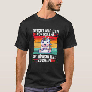 Gamer Reicht Mir Den Controller Queen PS5 Console T-Shirt