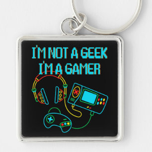 Gamer Retro Neon Key Ring