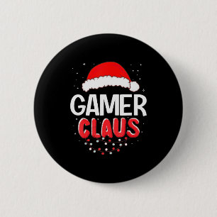 Gamer Santa Claus Christmas Matching Costume 6 Cm Round Badge