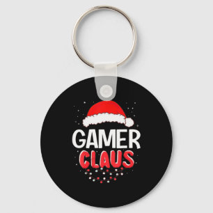 Gamer Santa Claus Christmas Matching Costume  Key Ring