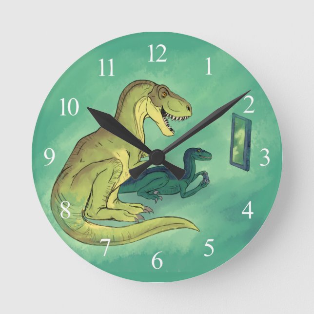 Gamer-Saurus Round Clock (Front)