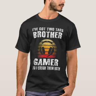 Gamer  Sayings Brother And Gamer Teen Boys Graphic T-Shirt