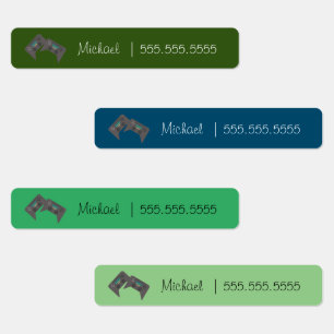 Gamer School Class Lunch Name Number Labels