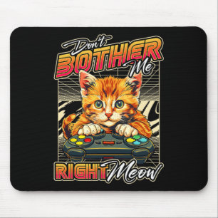Gamer Shirt Cat Gaming Shirt Men Boys Video Game A Mouse Pad