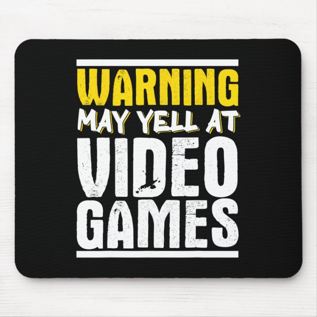 Gamer Skeleton Gaming Video Games  Mouse Pad (Front)