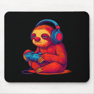 Gamer Sloth Mouse Pad
