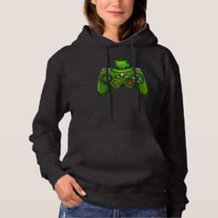 Gamer St Patricks Day Video Games Funny Gaming Boy Hoodie