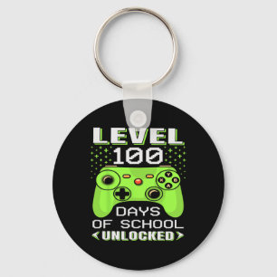 Gamer Suden 100h Day Eacher 100 Days Of School  Key Ring