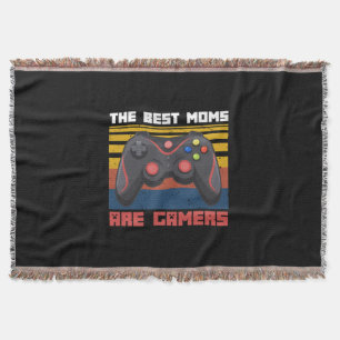 Gamer The Best Mum Are Gamers Throw Blanket