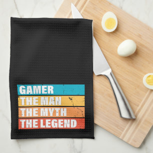 Gamer. The Man. The Myth. The Legend. Tea Towel