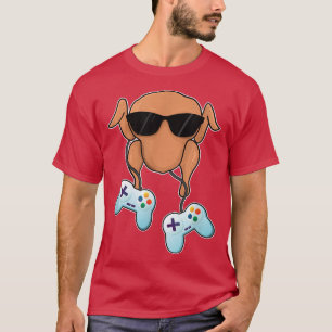 Gamer Turkey Thanksgiving Gaming Video Game Lover T-Shirt