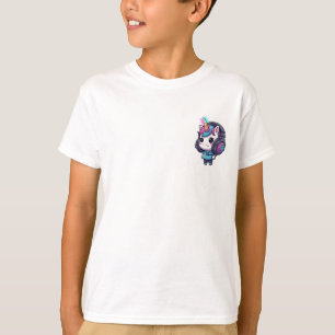 Gamer Unicorn DJ Cute Kawaii Kids T-Shirt