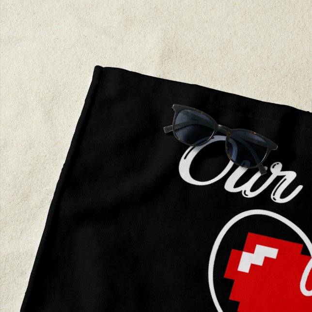 Gamer Valentine Beach Towel (In Situ)