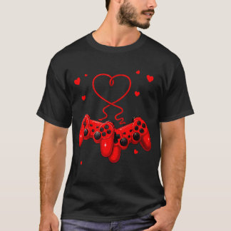 Gamer Valentine Love Video Games Cute Gaming Heart T-Shirt