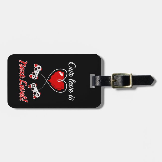 Gamer Valentine Luggage Tag (Front Horizontal)