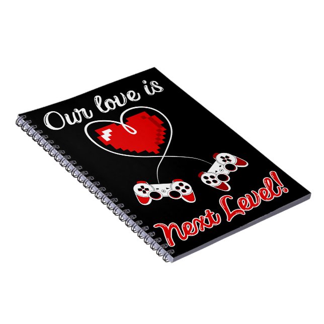 Gamer Valentine Photo Notebook (Right Side)